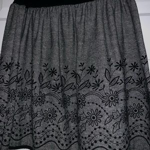 A floral skirt.